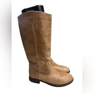 Kenneth Cole Reaction Tried & Tide Women’s Tan Leather Boots Size 8.5M